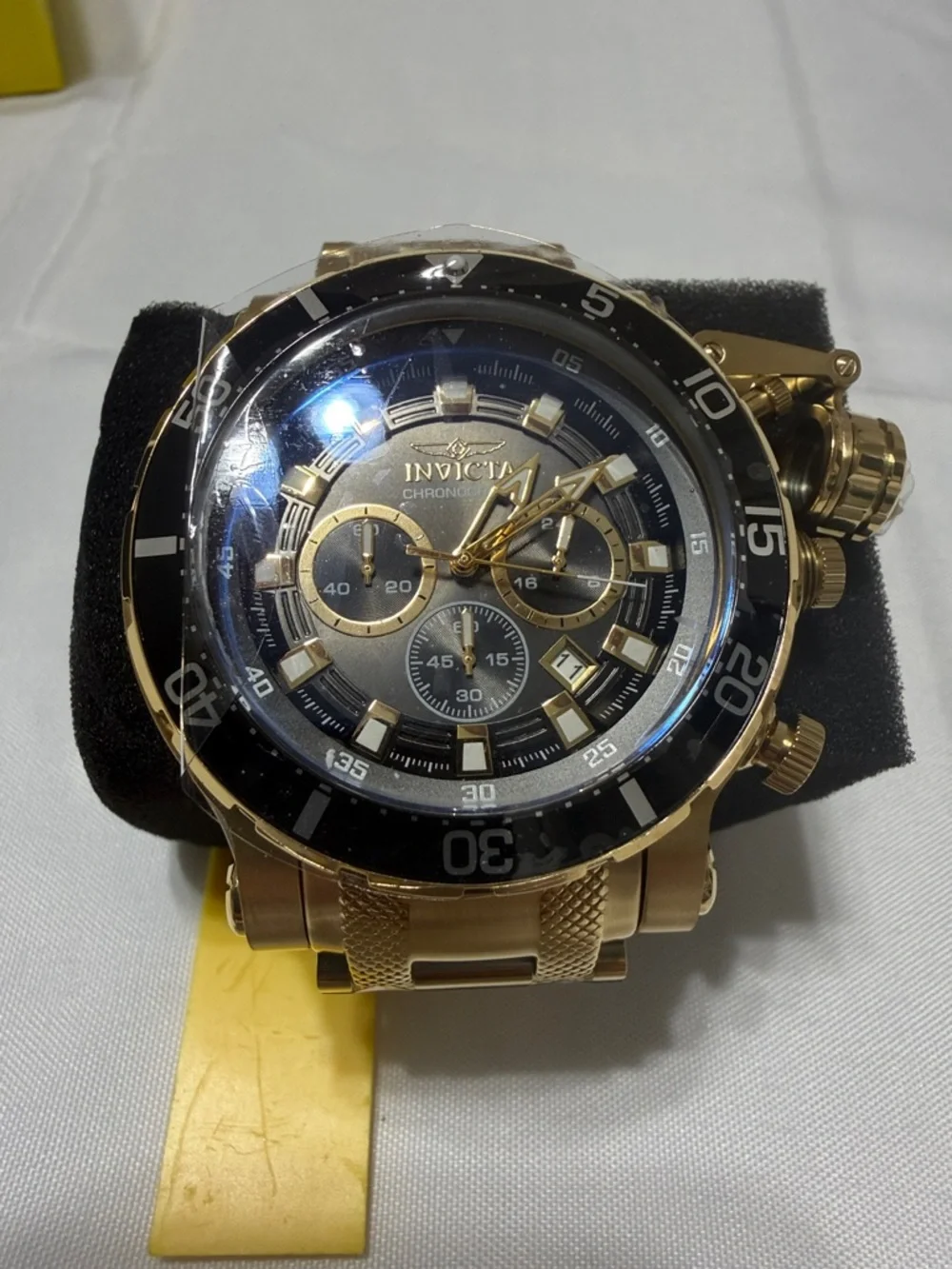 Invicta Coalition Forces Nighthawk Watch with Black Dial and Black Bezel